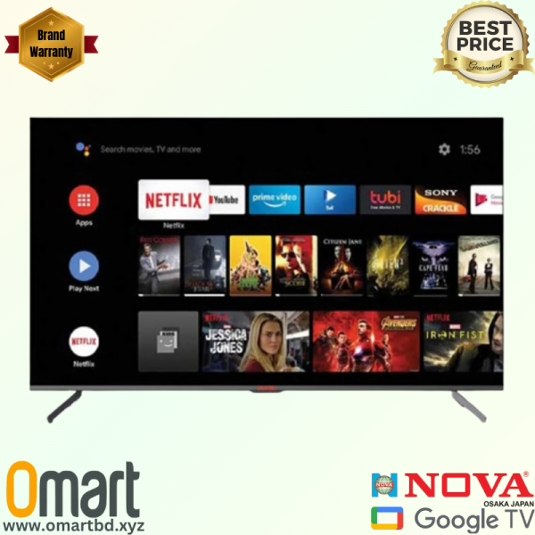 NOVA Google Android TV 43" FHD OLED Model NV-4350 available at Omart.