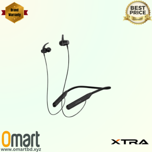 Xtra N40 Magnetic Wireless Neckband in black and blue colors with Bluetooth 5.3 technology.